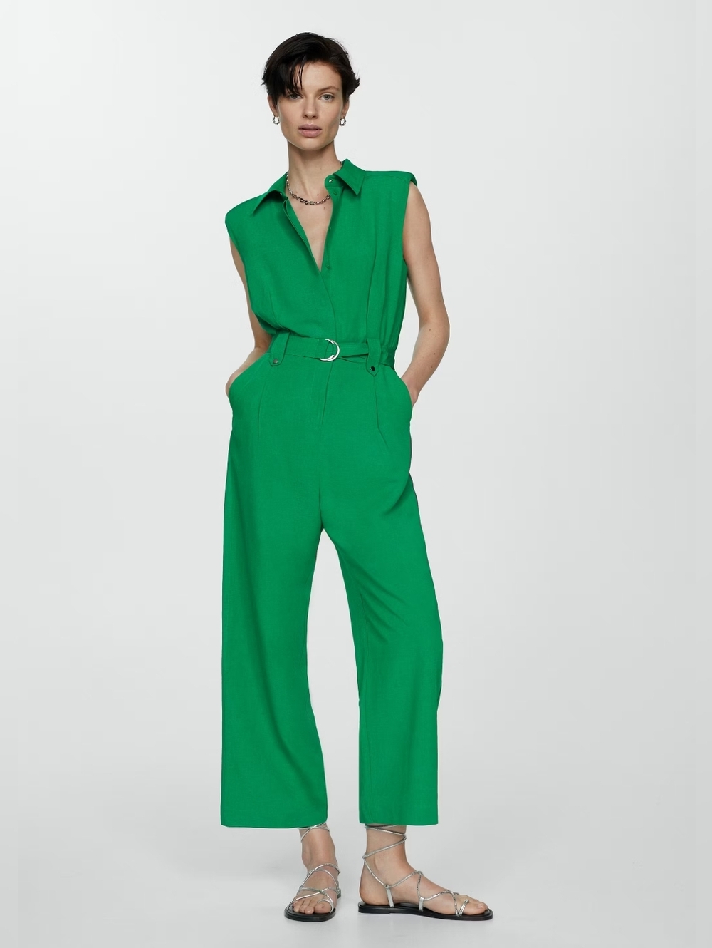 Mango Jumpsuit with belt clips